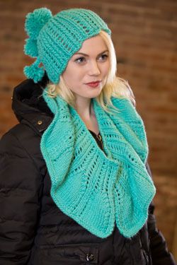 Baby Alpaca Grande Hat and Scarf Pattern #2564